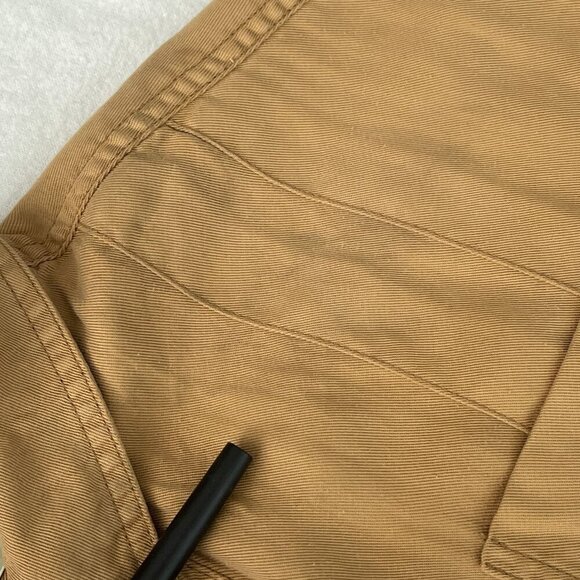 Urban Outfitters Button-Up Reagan Belted Oversized Utility Romper Khaki Brown S - Picture 9 of 14